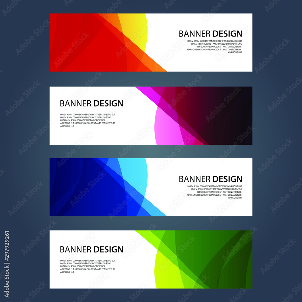 Vector Abstract design banner web template Vector Abstract design banner web template