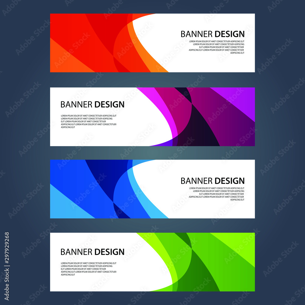 Fototapeta premium Vector Abstract design banner web template