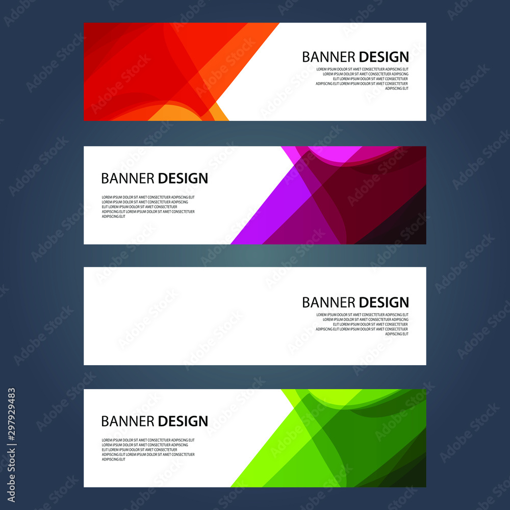 Fototapeta premium Vector Abstract design banner web template