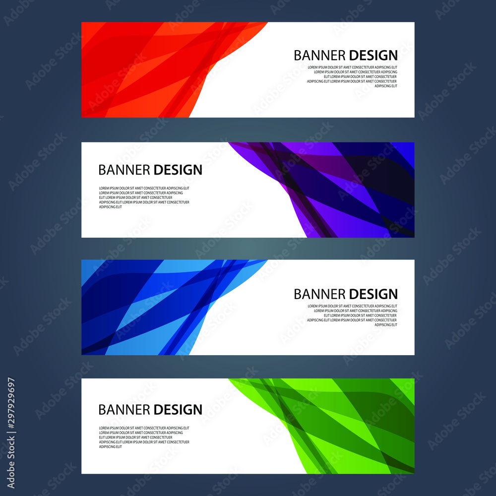 Fototapeta premium Vector Abstract design banner web template