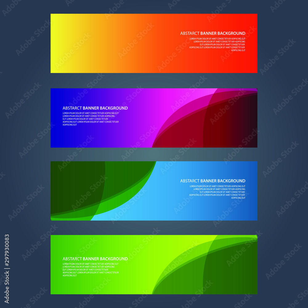 Vector Abstract design banner web template Vector Abstract design banner web template