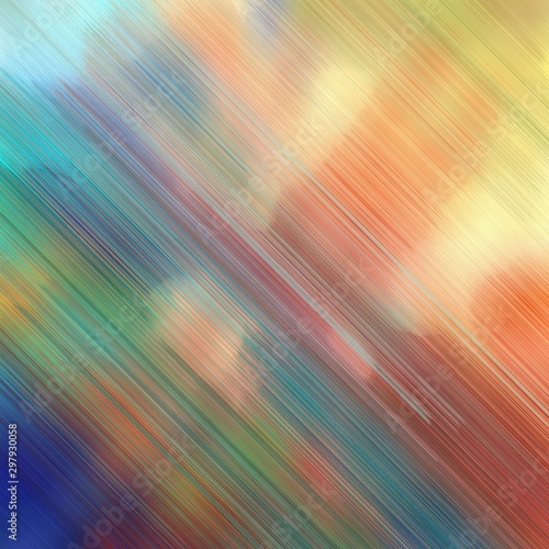 futuristic concept of colorful speed lines with rosy brown, tan and teal blue colors. good as background or backdrop wallpaper. square graphic