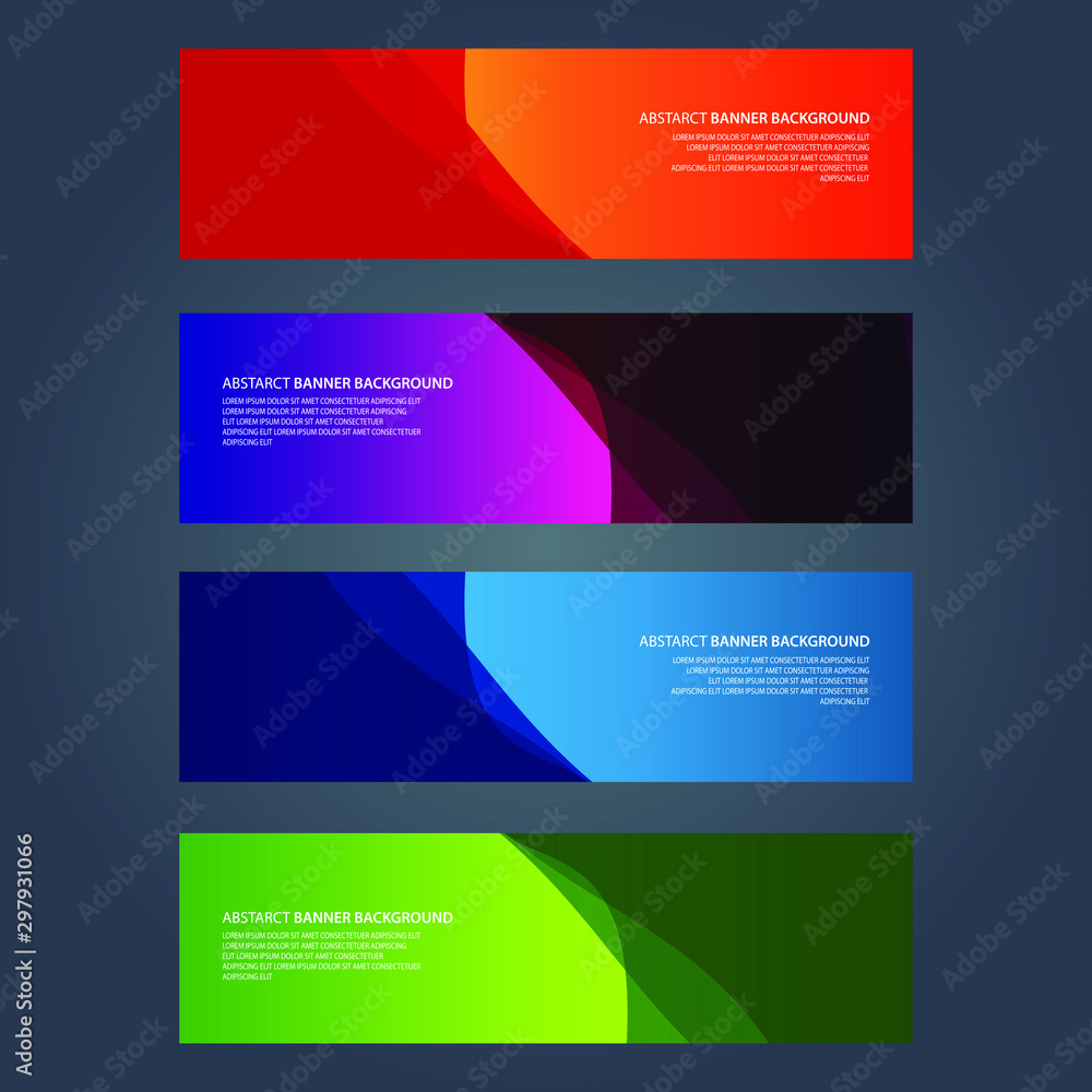Naklejka premium Vector Abstract design banner web template