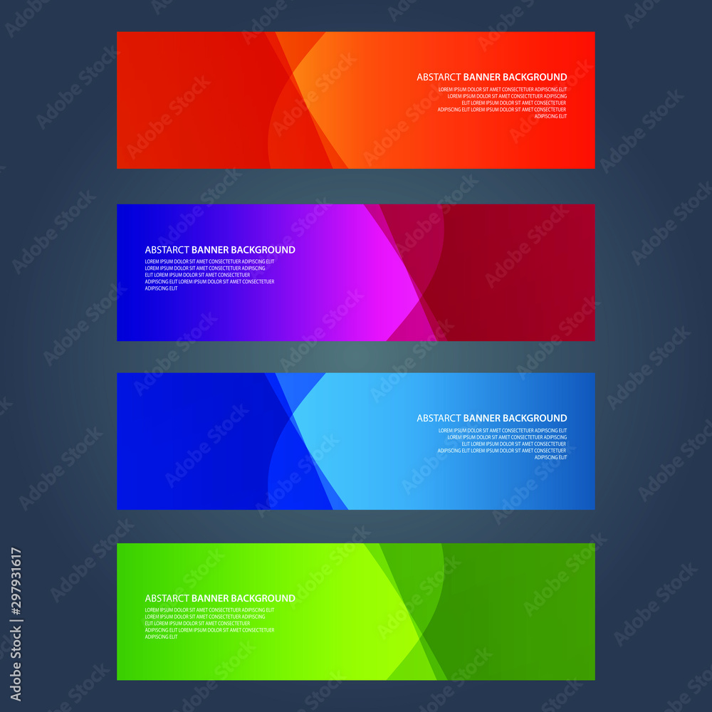 Naklejka premium Vector Abstract design banner web template