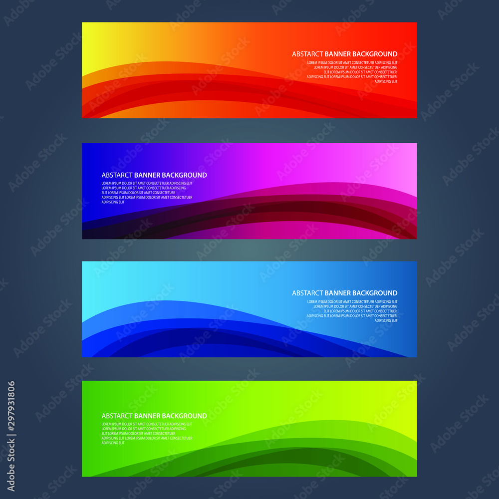 Fototapeta premium Vector Abstract design banner web template