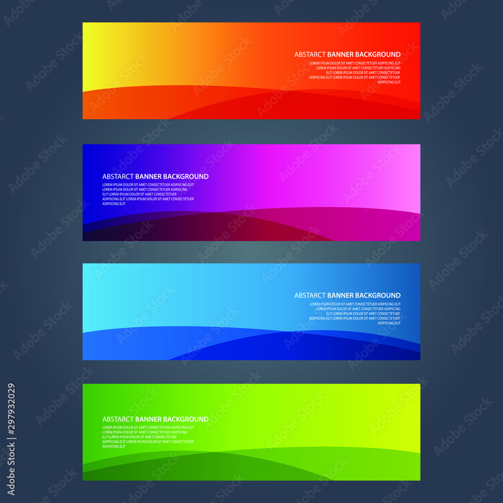 Vector Abstract design banner web template Vector Abstract design banner web template