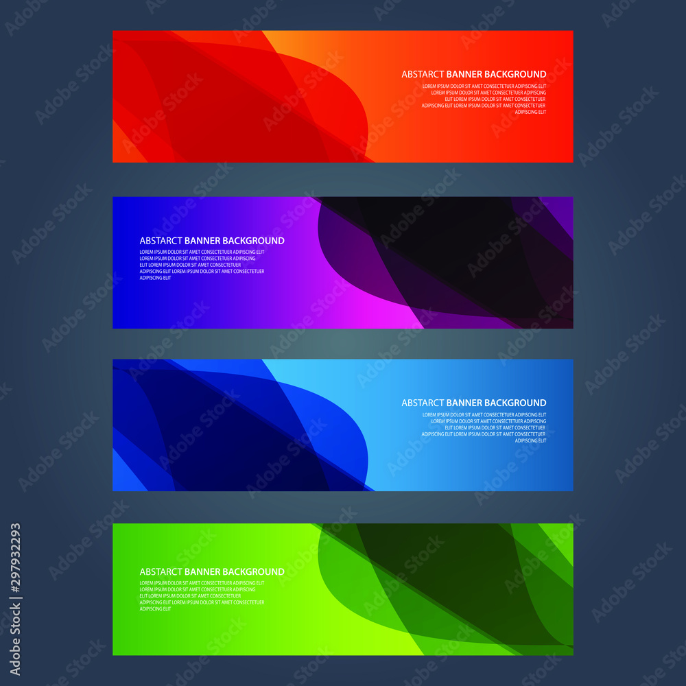 Fototapeta premium Vector Abstract design banner web template