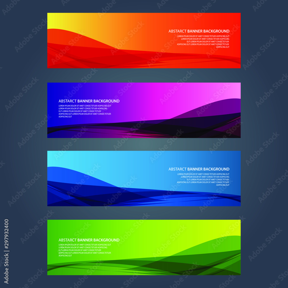 Fototapeta premium Vector Abstract design banner web template