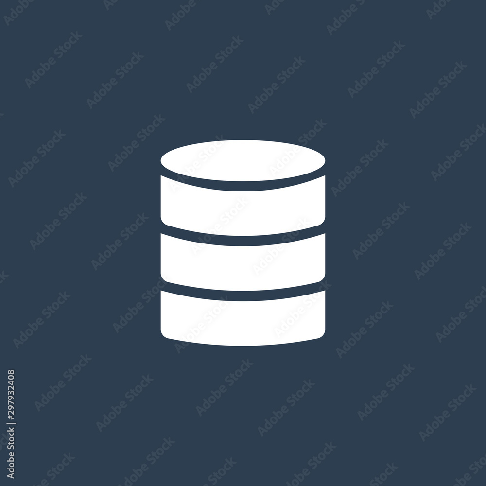Database icon illustration isolated vector sign symbol Database icon illustration isolated vector sign symbol