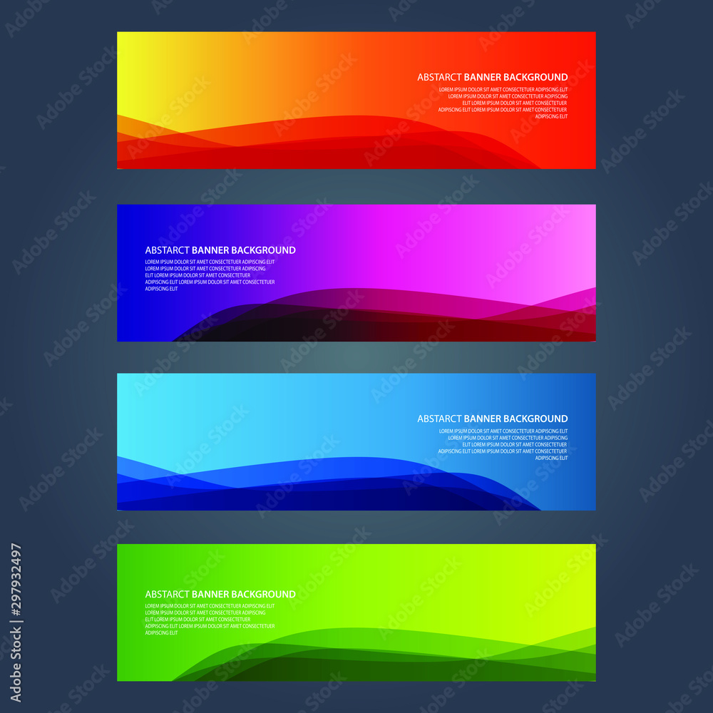 Fototapeta premium Vector Abstract design banner web template