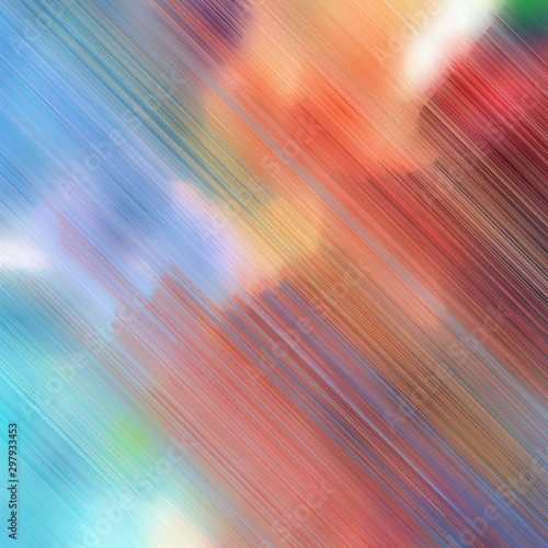 futuristic concept of motion speed lines with rosy brown, sky blue and dark moderate pink colors. good as background or backdrop wallpaper. square graphic