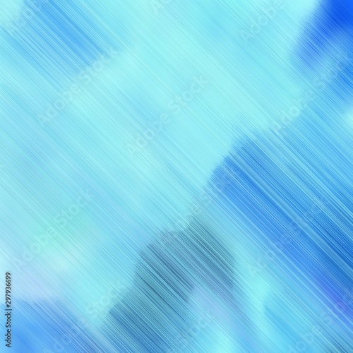 lines from top left to bottom right. background illustration with sky blue, baby blue and strong blue colors. square graphic © Eigens
