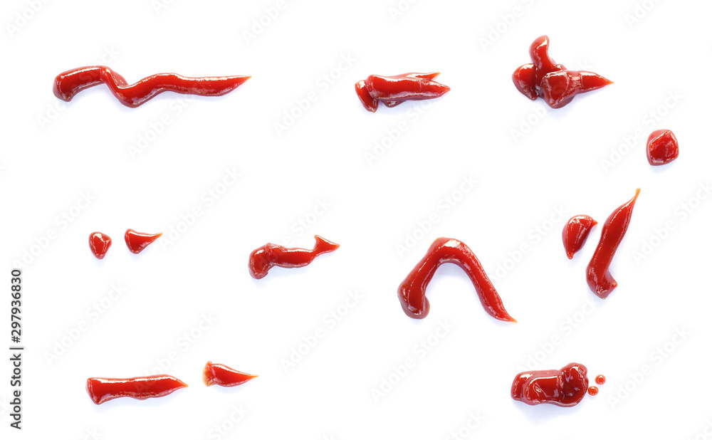 Tomato sauce or ketchup isolated on white background. Tomato sauce or ketchup isolated on white background.