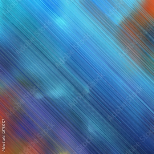 diagonal lines background or backdrop with steel blue, teal blue and brown colors. good as wallpaper. square graphic © Eigens