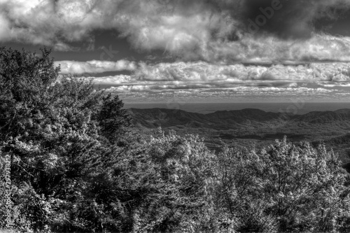 Ridge Junction on Blue RIdge Parkway in North Carolina, USA.