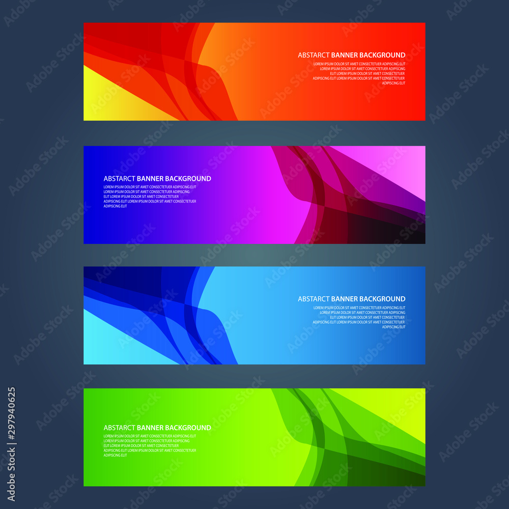 Vector Abstract design banner web template Vector Abstract design banner web template