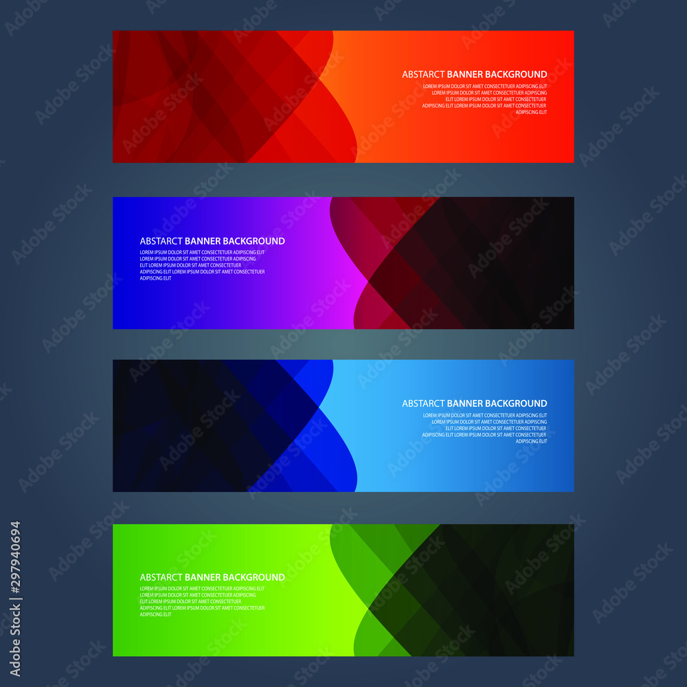 Naklejka premium Vector Abstract design banner web template