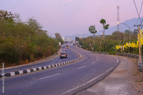 morning in bawen central java indonesia