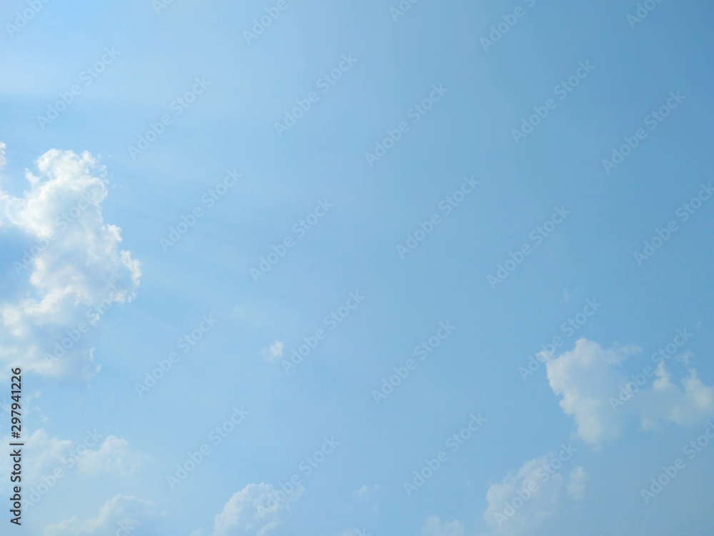 Natural light from the sun with blue sky and white clouds. Natural light from the sun with blue sky and white clouds.