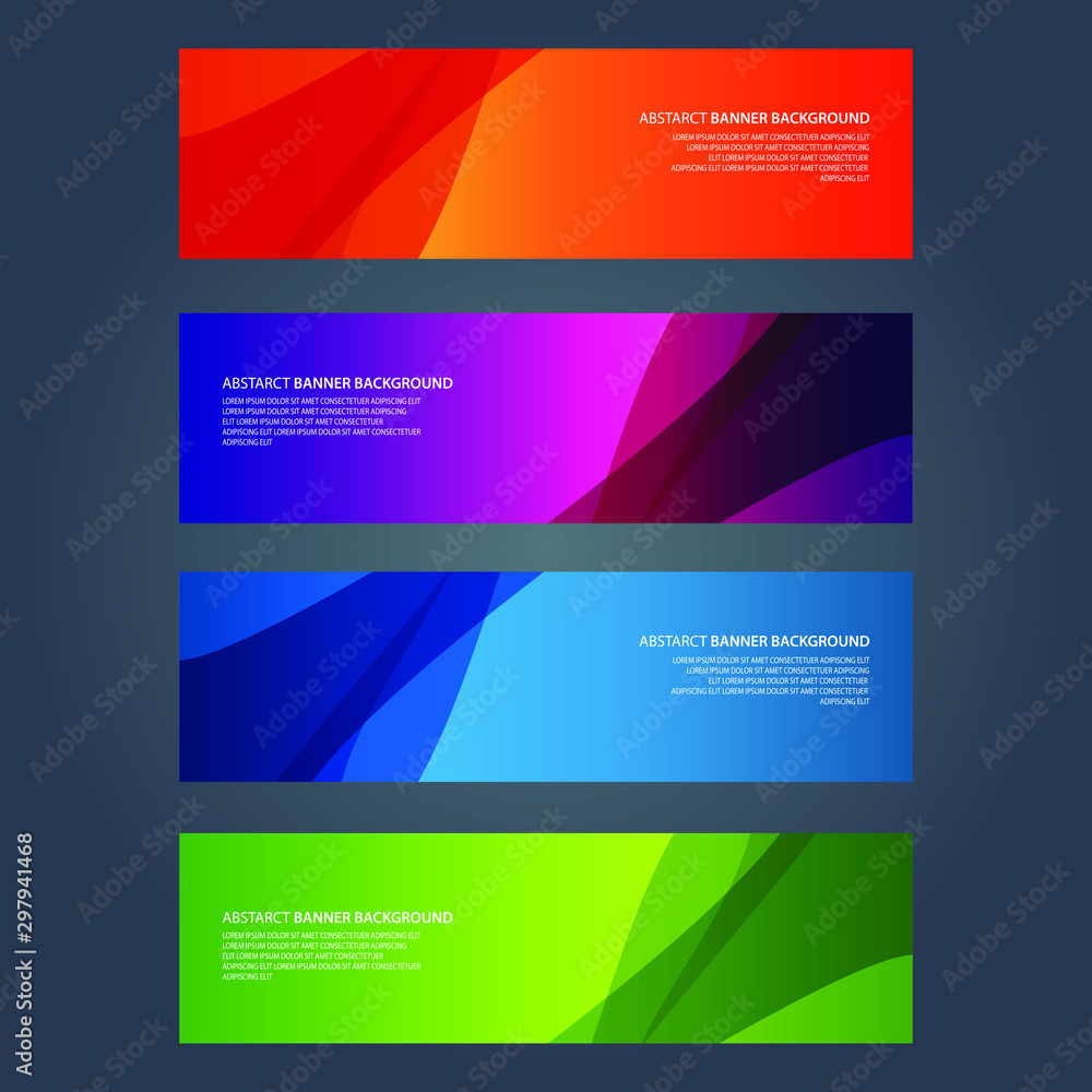 Fototapeta premium Vector Abstract design banner web template