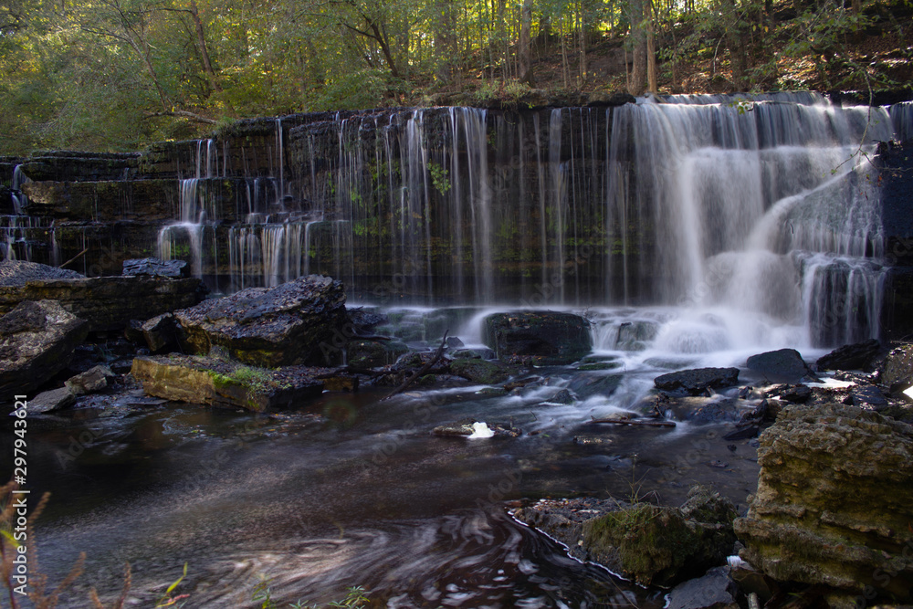 Obraz premium waterfall in forest