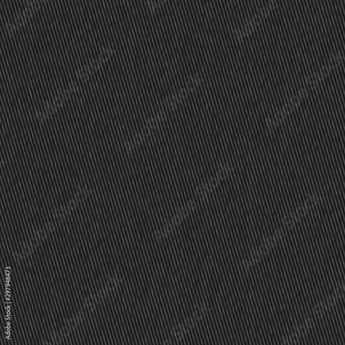 Charcoal Black Faux Denim Texture Background. Dark Plain Chambray Seamless Pattern. Close Up Textile Weave for Classic Work WearJeans Fabric Effect. Dyed Men Fashion Apparel. Vector EPS10 Repeat Tile