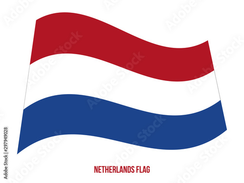 Free Download Netherlands Flag Waving Vector Illustration on White Background. Netherlands National Flag. - GFXLoad