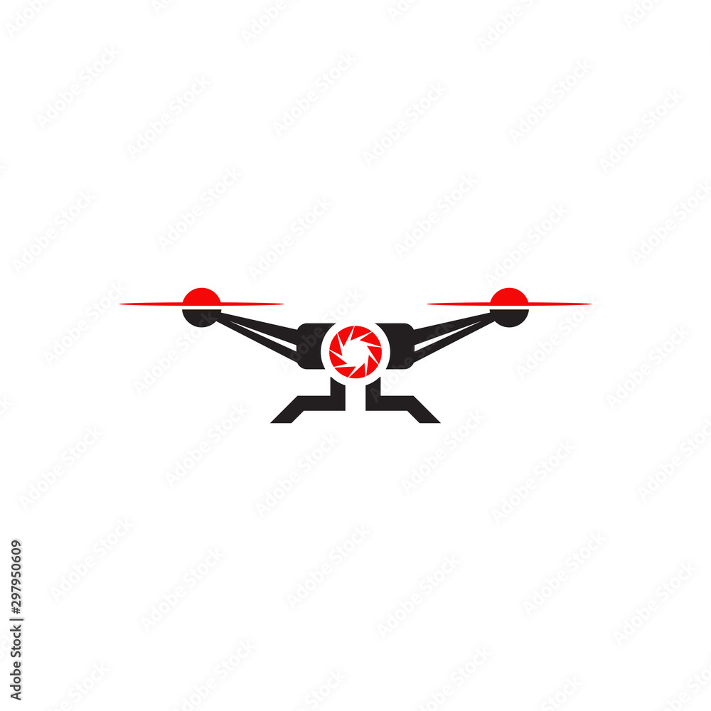 Drone icon logo design vector illustration template Drone icon logo design vector illustration template