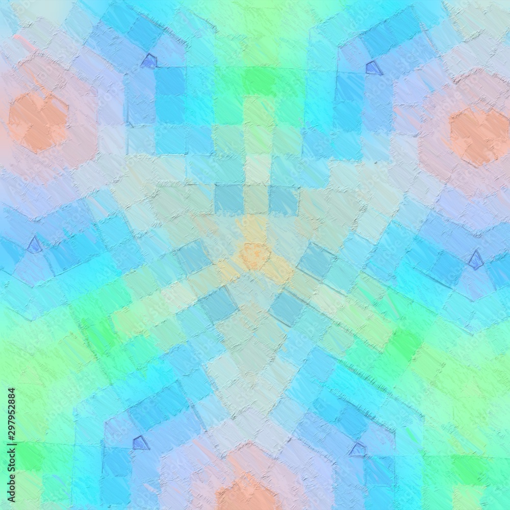 Abstract mosaic of pastel colored squares. geometric colorful pattern. Picture for creative wallpaper or design art work.