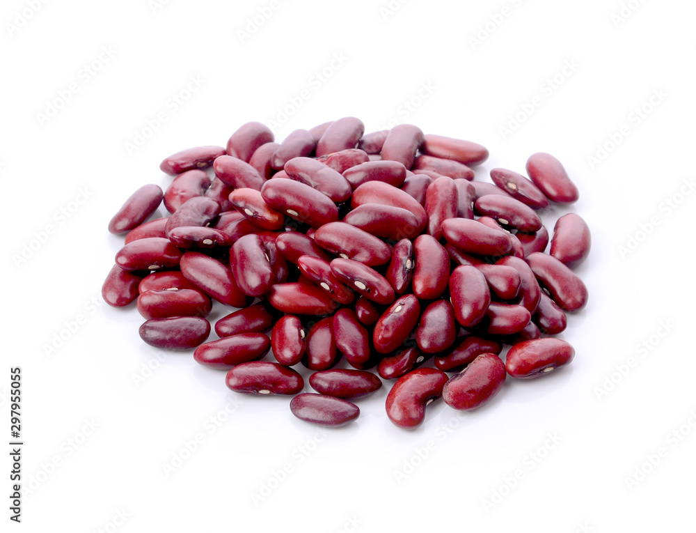 Red bean isolated on white background Red bean isolated on white background