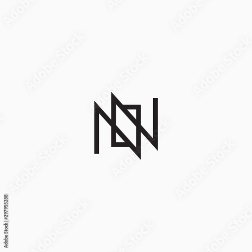 Letter NN Abstract Logo Icon Design Template Vector Illustration