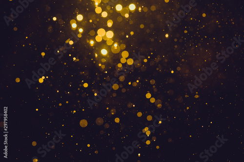 Gold abstract bokeh