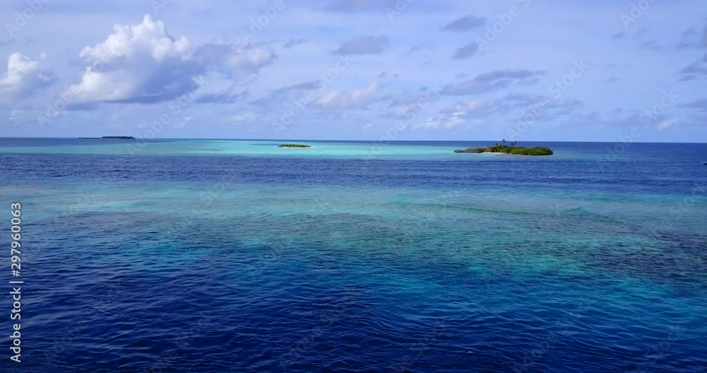 San Blas Archipelago with crystal clear water, rich marine life and distant small uninhabited islands with palms San Blas Archipelago with crystal clear water, rich marine life and distant small uninhabited islands with palms