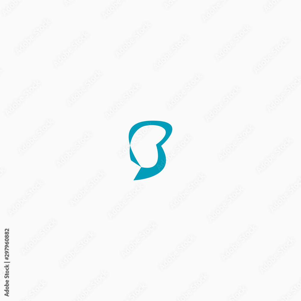 Letter B Abstract blue initial Logo Icon Design Template Vector Illustration Letter B Abstract blue initial Logo Icon Design Template Vector Illustration