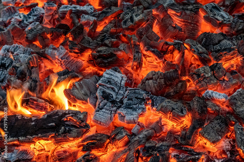 bonfire  embers  fire