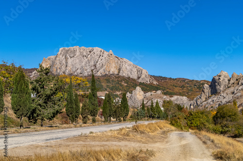 Russia. Crimean mountains, roks. photo