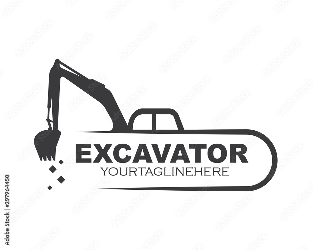excavator icon logo vector design excavator icon logo vector design