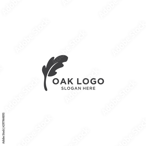 Oak logo design template  vector