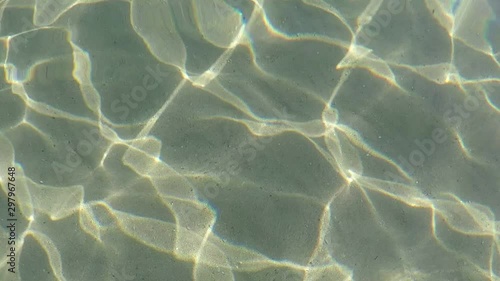 The sun playing at the bottom of the sea.