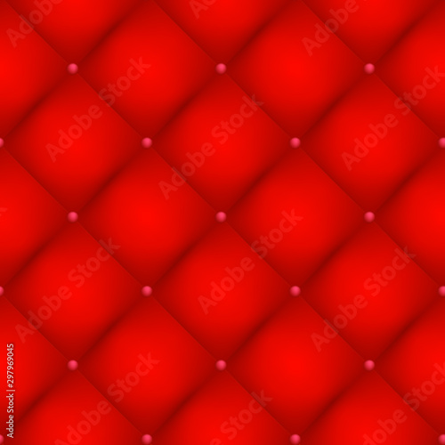 Red quilted seamless pattern, vector