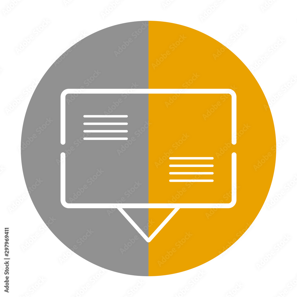 Conceptual chat icon. Text message bubble. Vector. Conceptual chat icon. Text message bubble. Vector.