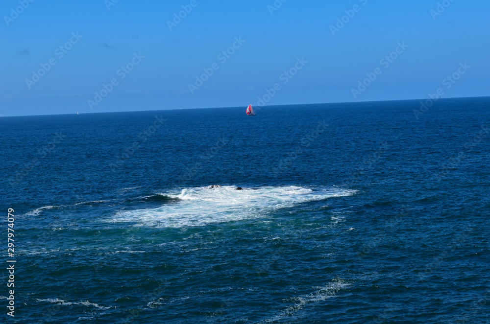 Océan atlantique en bretagne, France