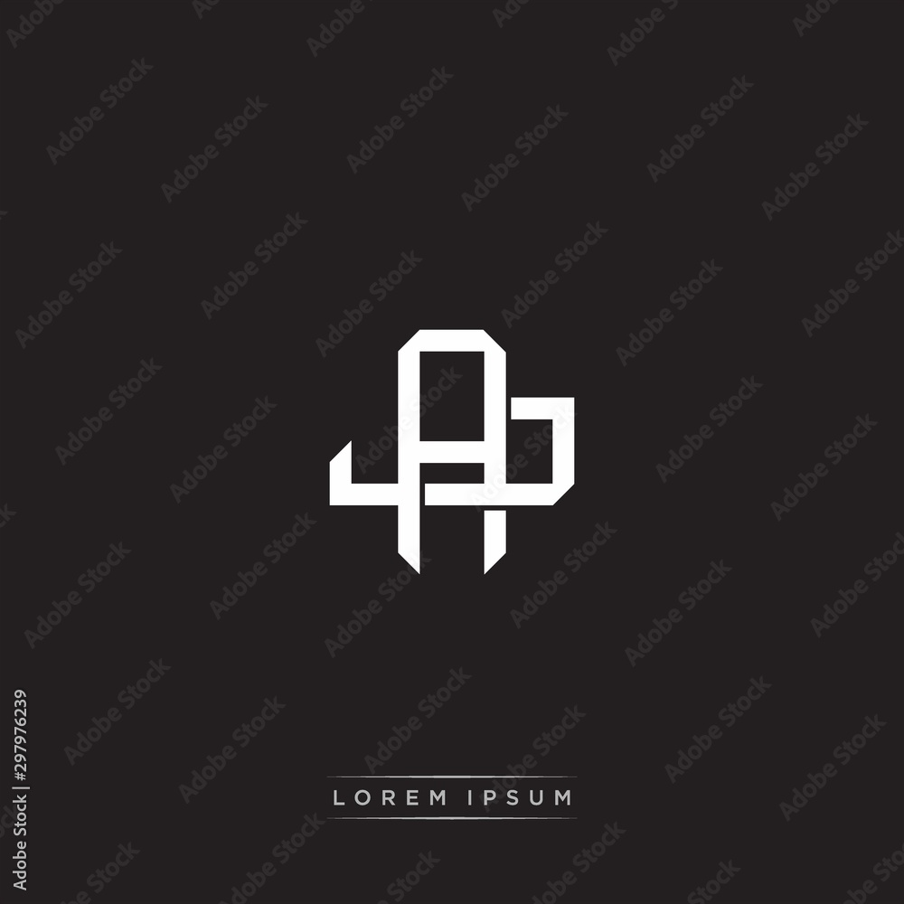 AJ Initial letter overlapping interlock logo monogram line art style AJ Initial letter overlapping interlock logo monogram line art style