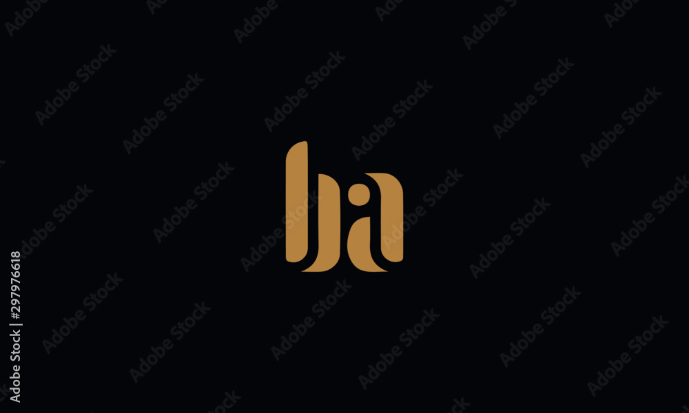 BA logo design template vector illustration minimal design BA logo design template vector illustration minimal design