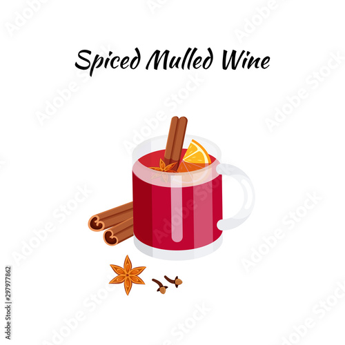 spiced mulled wine cocktail