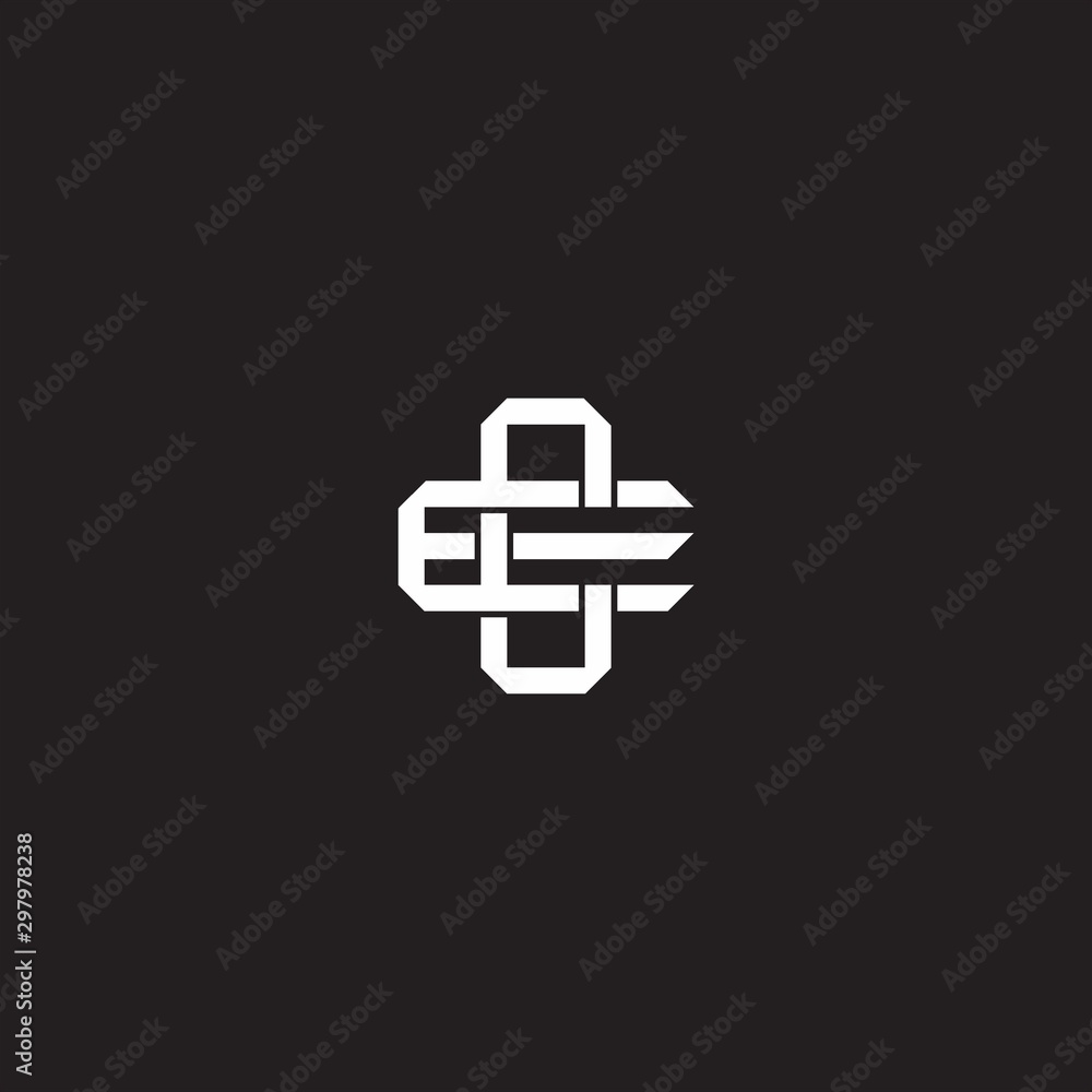 CE Initial letter overlapping interlock logo monogram line art style CE Initial letter overlapping interlock logo monogram line art style