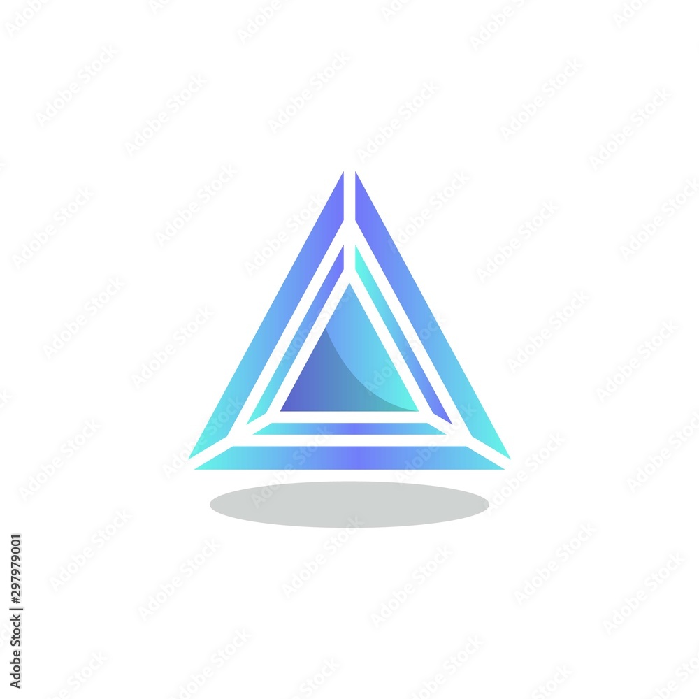 Triangular crystal stone flat icon, vector sign, Game Precious stone colorful pictogram isolated on white. Symbol, logo illustration. Flat style design Triangular crystal stone flat icon, vector sign, Game Precious stone colorful pictogram isolated on white. Symbol, logo illustration. Flat style design