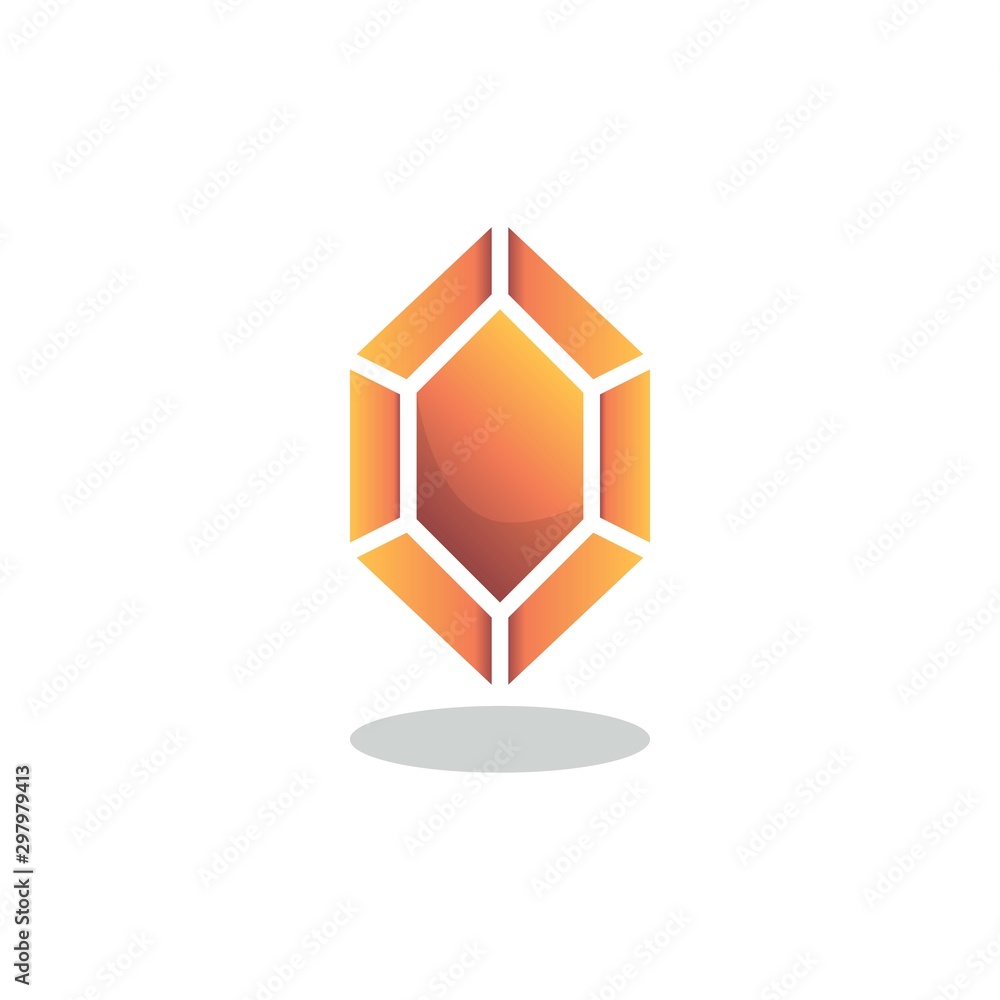 Rhombus Shaped crystal flat icon, vector sign, Game precious stone colorful pictogram isolated on white. Symbol, logo illustration. Flat style design Rhombus Shaped crystal flat icon, vector sign, Game precious stone colorful pictogram isolated on white. Symbol, logo illustration. Flat style design