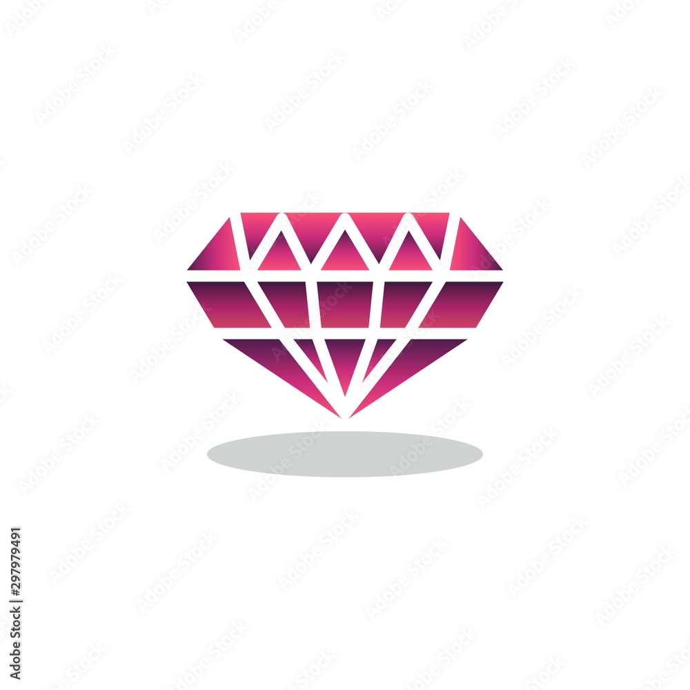Ruby Precious stone flat icon, vector sign, Red Diamond colorful pictogram isolated on white. Symbol, logo illustration. Flat style design Ruby Precious stone flat icon, vector sign, Red Diamond colorful pictogram isolated on white. Symbol, logo illustration. Flat style design