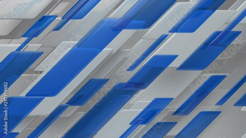 Abstract Lines and Blue Glass Broadcast News Background Loop (ID: 297979682)
